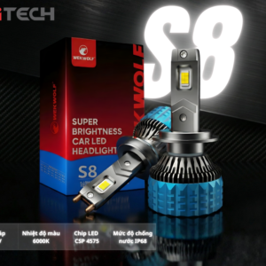 Lắp đặt đèn led tăng sáng ô tô wekwolf S8 chân 9005