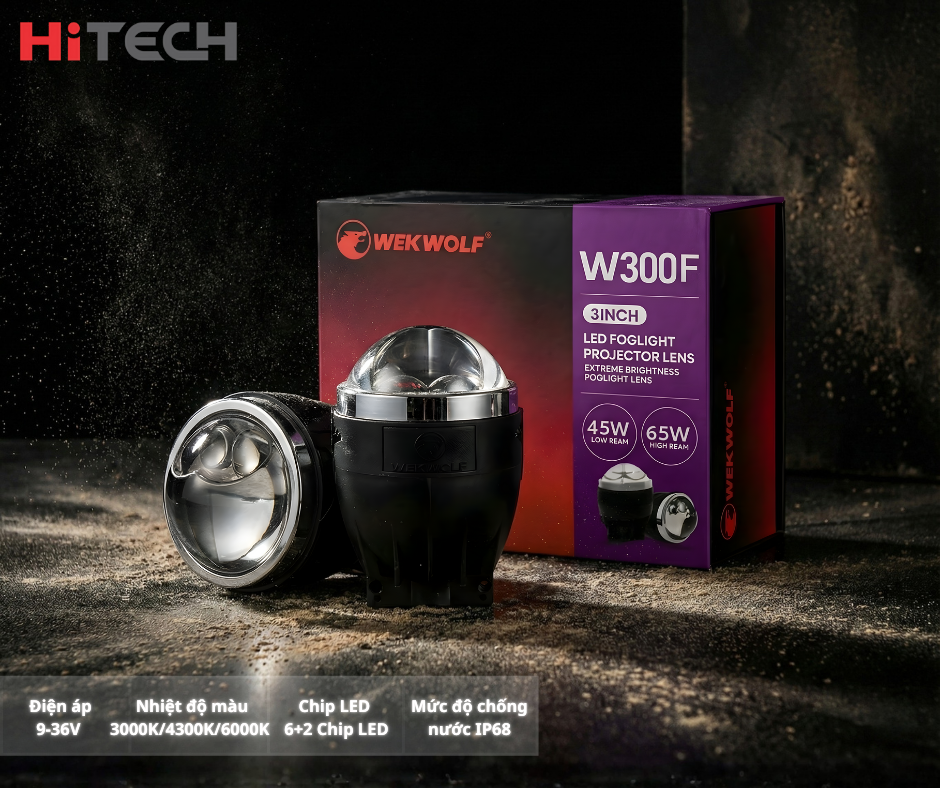 Lắp đặt bi gầm ô tô wekwolf W300 laser