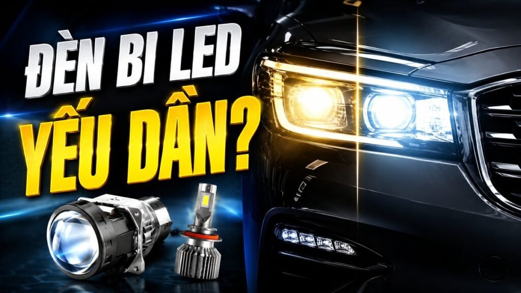 đèn bi led bị giảm độ sáng