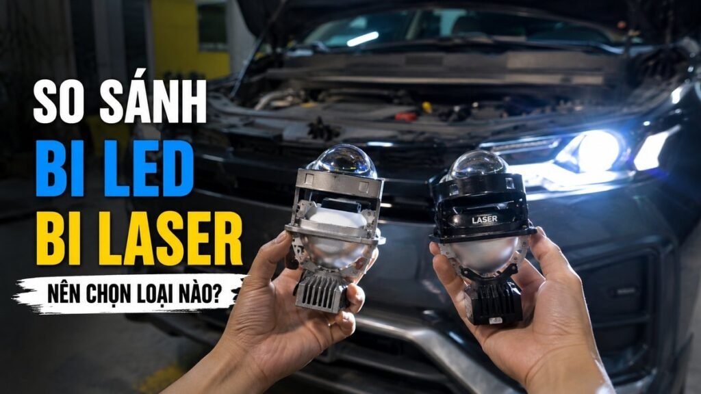 so sánh bi led và bi laser