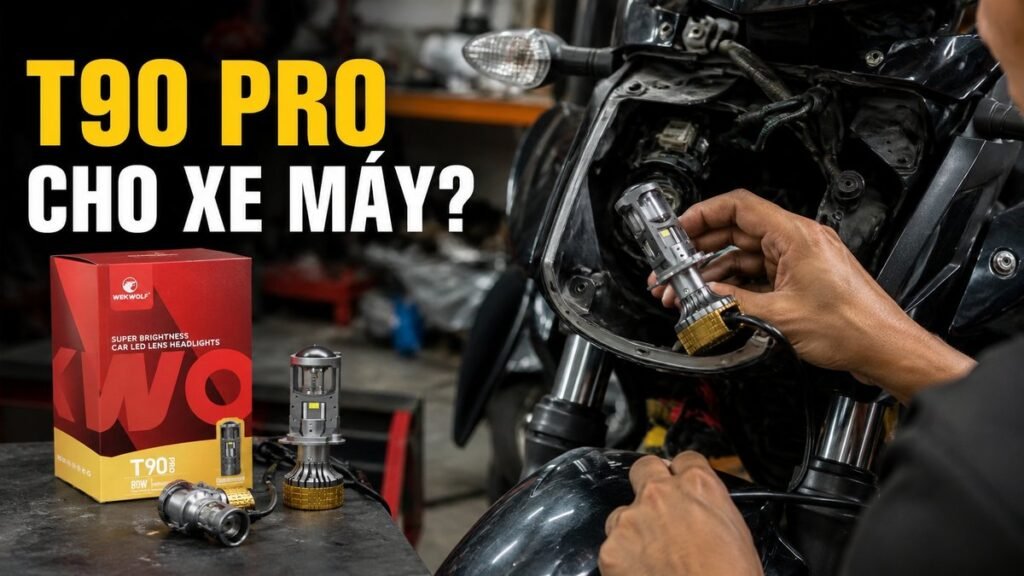 wekwolf t90 pro cho xe máy