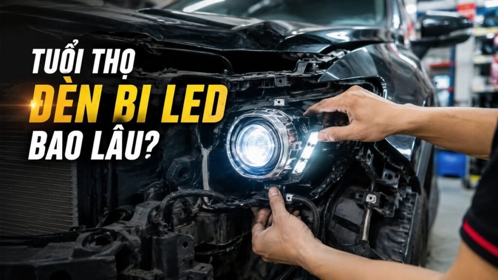 tuổi thọ đèn bi led ô tô